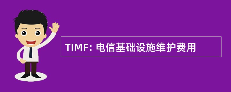 TIMF: 电信基础设施维护费用