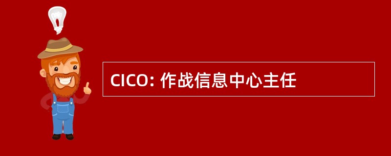 CICO: 作战信息中心主任