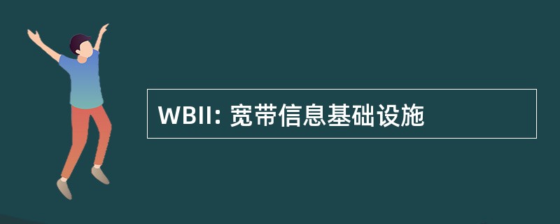 WBII: 宽带信息基础设施