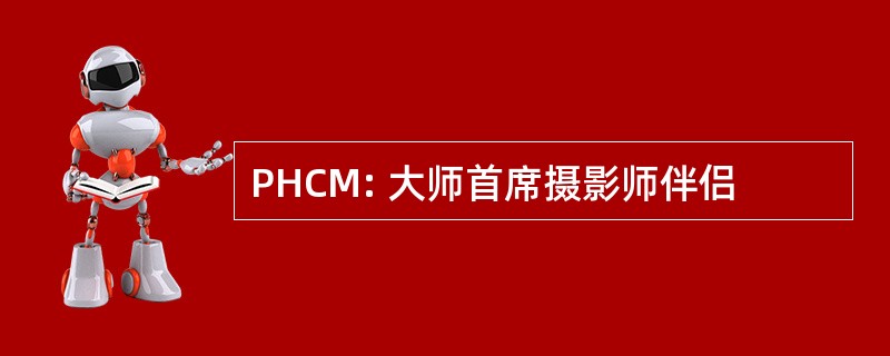 PHCM: 大师首席摄影师伴侣