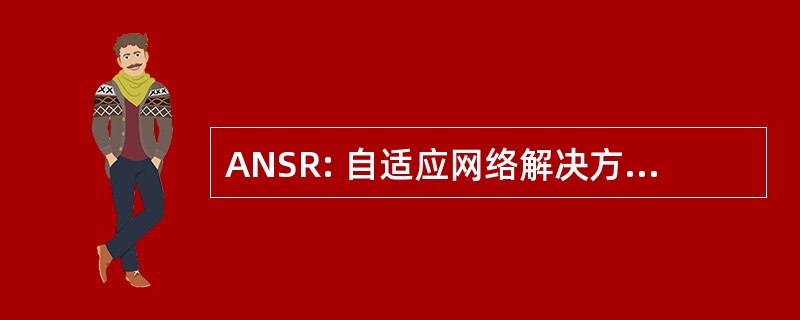 ANSR: 自适应网络解决方案研究公司