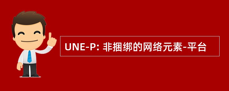 UNE-P: 非捆绑的网络元素-平台