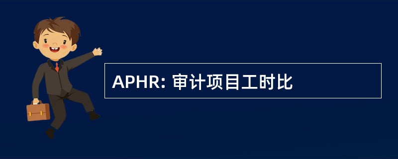 APHR: 审计项目工时比