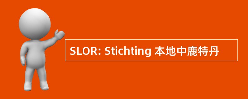 SLOR: Stichting 本地中鹿特丹