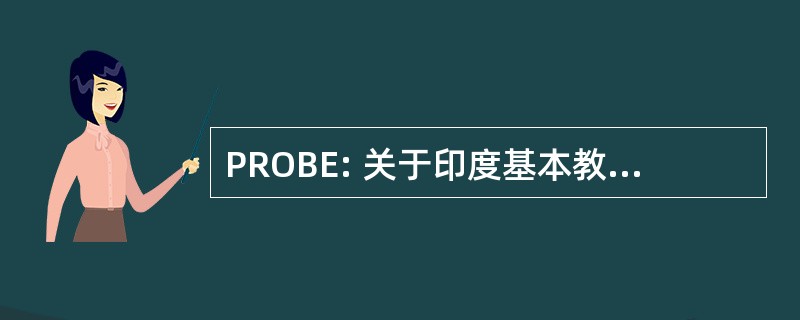 PROBE: 关于印度基本教育的公开报告