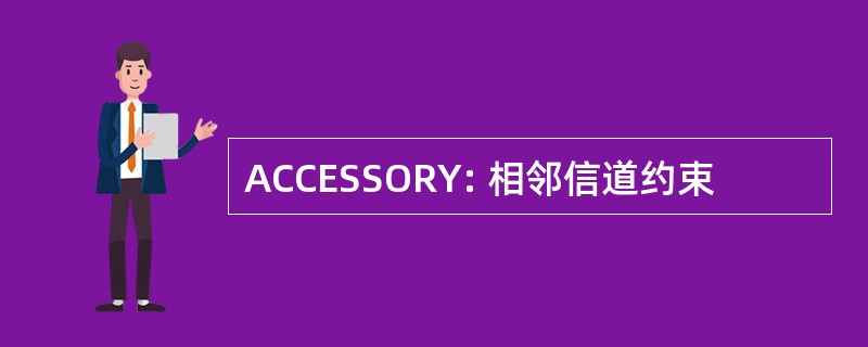 ACCESSORY: 相邻信道约束