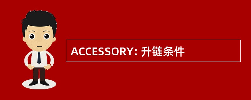 ACCESSORY: 升链条件