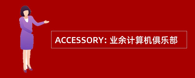 ACCESSORY: 业余计算机俱乐部