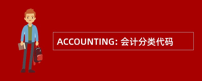 ACCOUNTING: 会计分类代码