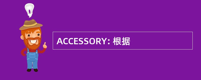 ACCESSORY: 根据