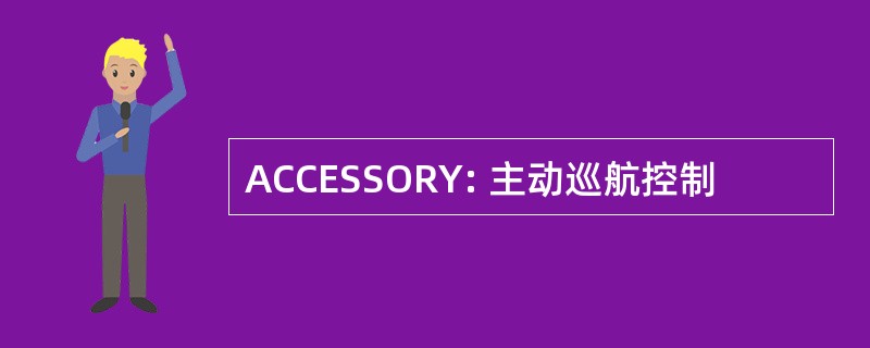 ACCESSORY: 主动巡航控制