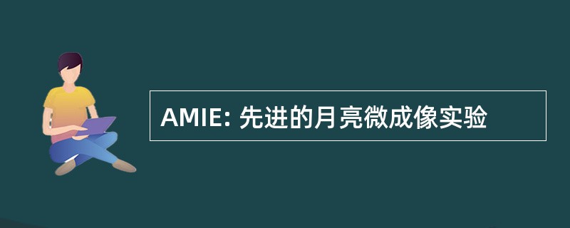 AMIE: 先进的月亮微成像实验