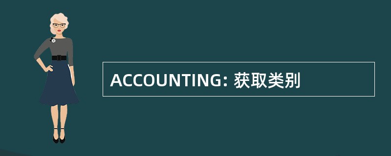 ACCOUNTING: 获取类别