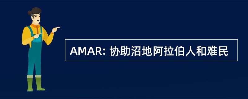 AMAR: 协助沼地阿拉伯人和难民