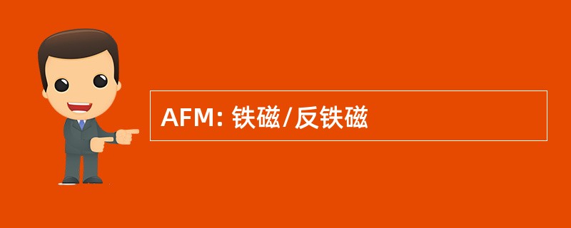 AFM: 铁磁/反铁磁