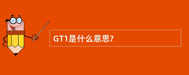 GT1是什么意思?