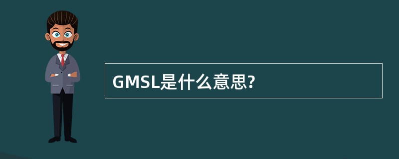 GMSL是什么意思?