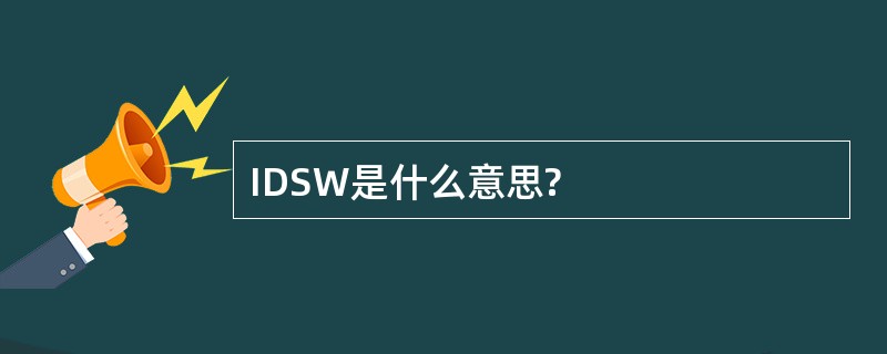 IDSW是什么意思?