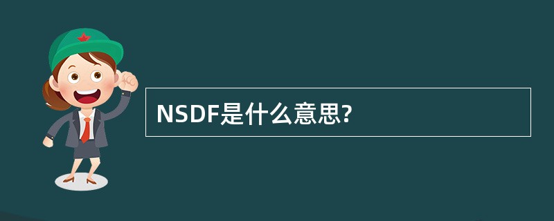 NSDF是什么意思?