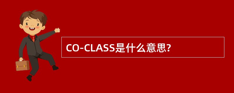 CO-CLASS是什么意思?