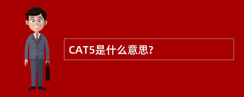 CAT5是什么意思?