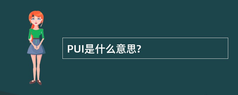 PUI是什么意思?