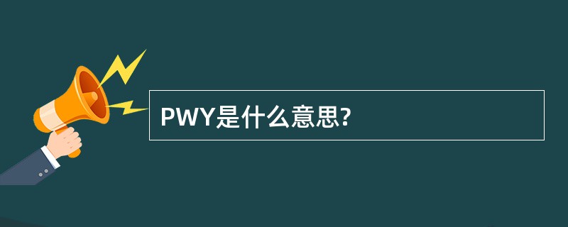 PWY是什么意思?