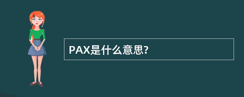 PAX是什么意思?