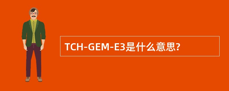 TCH-GEM-E3是什么意思?