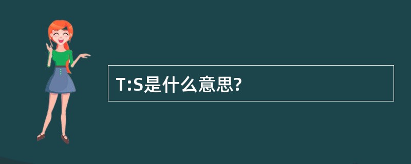 T:S是什么意思?