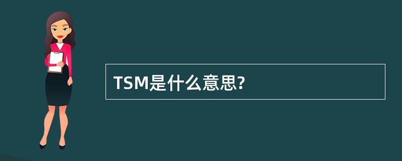 TSM是什么意思?