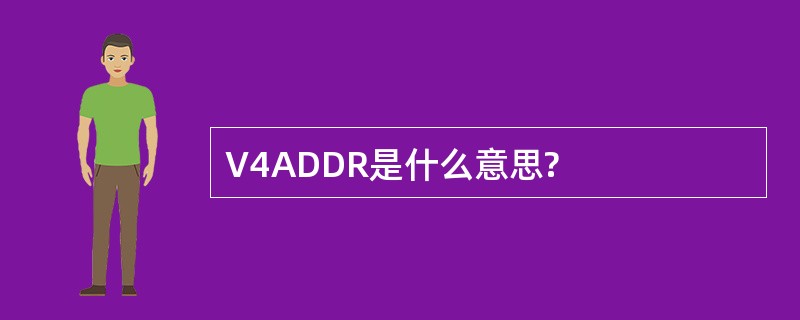 V4ADDR是什么意思?