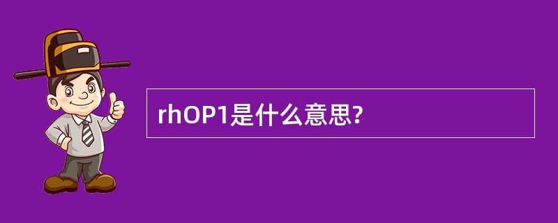 rhOP1是什么意思?