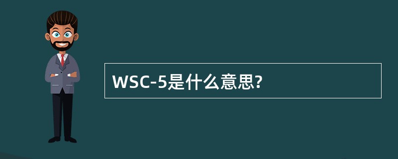 WSC-5是什么意思?