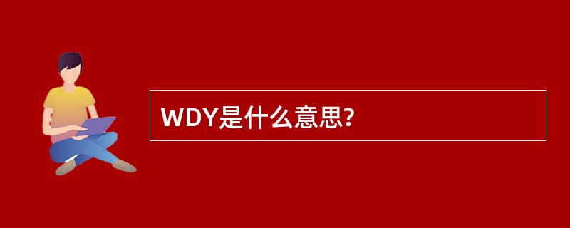 WDY是什么意思?