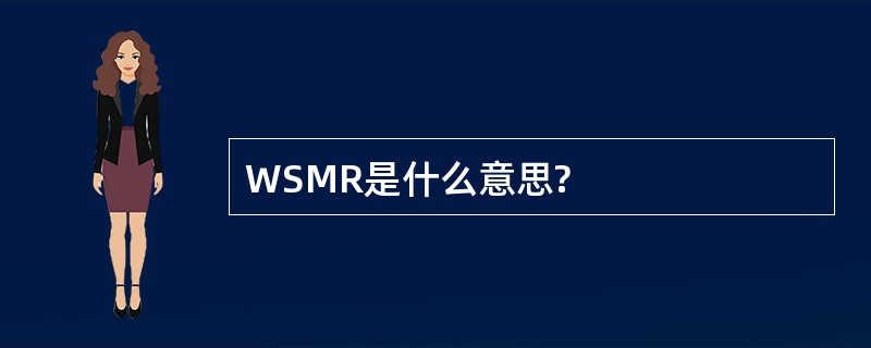 WSMR是什么意思?