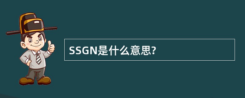 SSGN是什么意思?