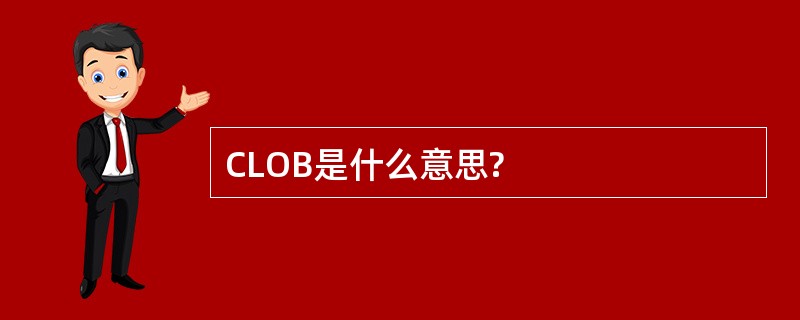 CLOB是什么意思?