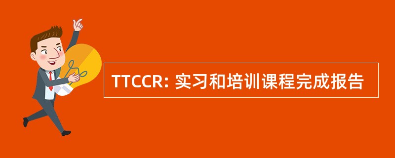 TTCCR: 实习和培训课程完成报告