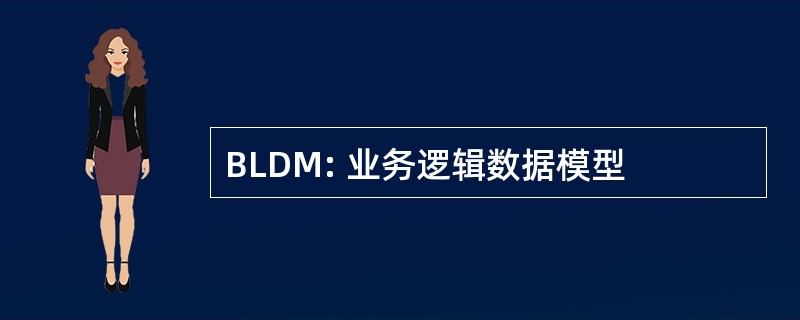 BLDM: 业务逻辑数据模型