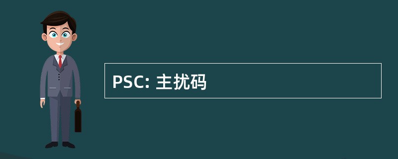 PSC: 主扰码