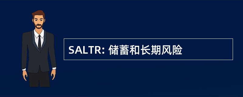 SALTR: 储蓄和长期风险