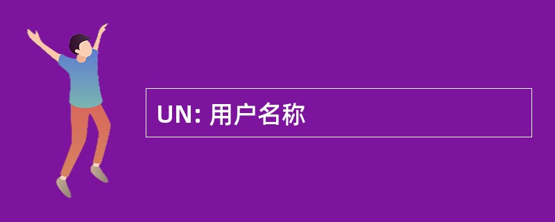 UN: 用户名称