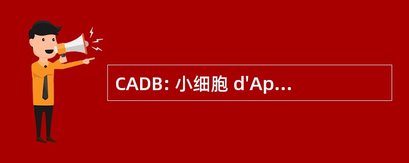 CADB: 小细胞 d&#039;Appui 非盟发展 à la 基地