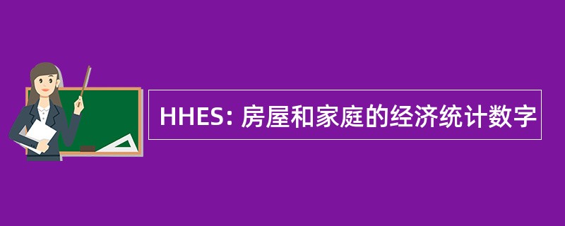 HHES: 房屋和家庭的经济统计数字