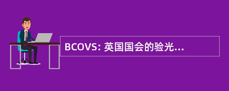 BCOVS: 英国国会的验光和视觉科学