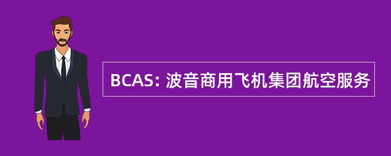 BCAS: 波音商用飞机集团航空服务