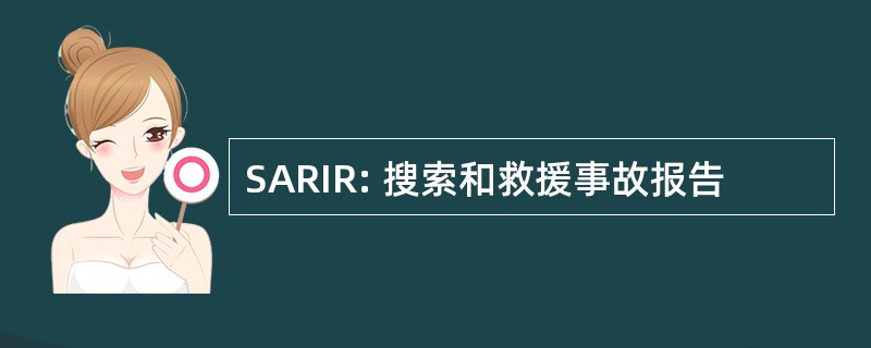 SARIR: 搜索和救援事故报告