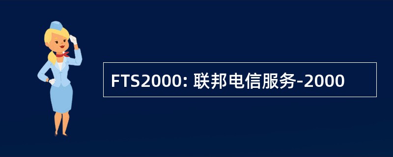 FTS2000: 联邦电信服务-2000