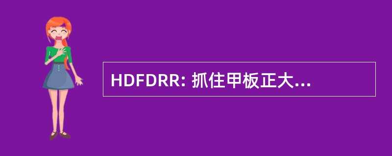 HDFDRR: 抓住甲板正大门坡道收回